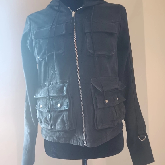 Black suede fitted womens jacket!! - Picture 10 of 10